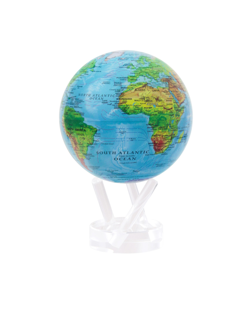 MOVA Relief Map Blue Globe with Acrylic Base nazariandiamonds