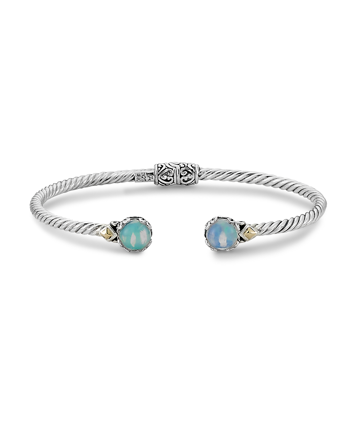 Opal Bangle Bracelet Sterling