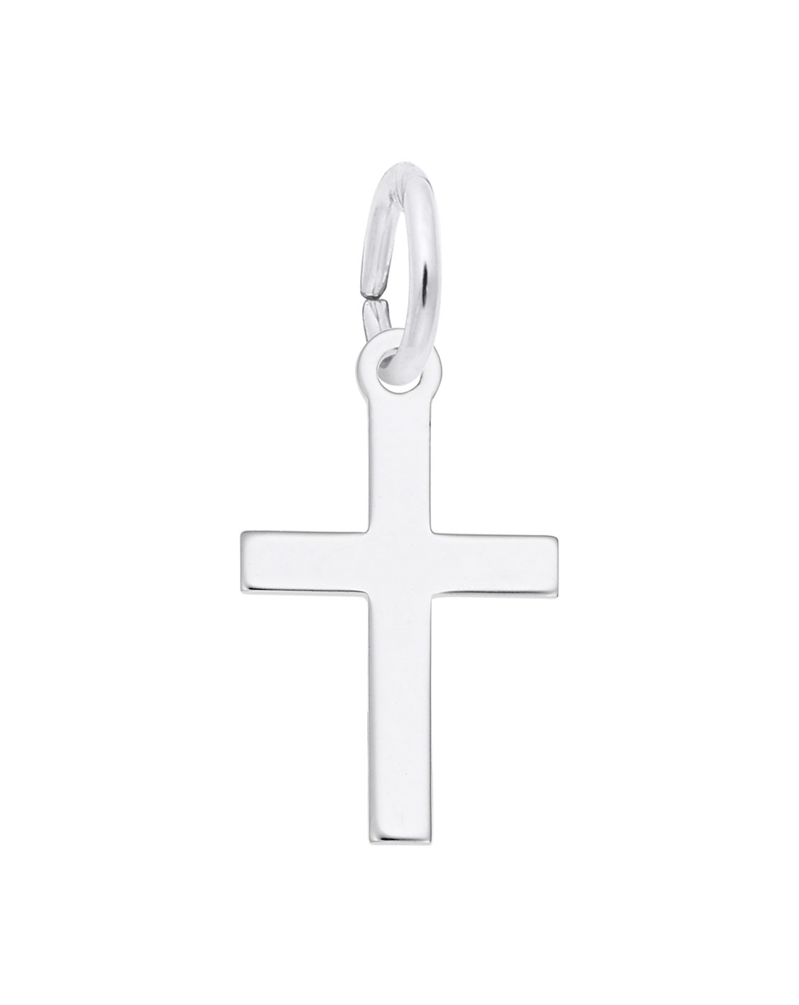 Small Plain Cross Charm | nazariandiamonds