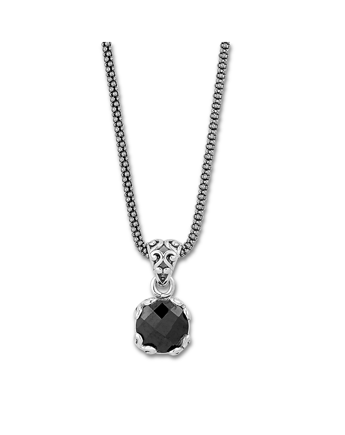 Black Spinel Necklace – gloriabassdesign